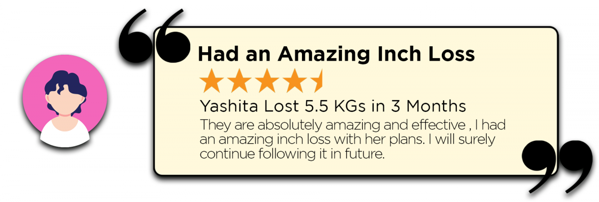 Yashita Lost 5.5 KG in 3 Months