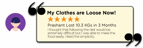Prashant Lost 10.3 KGs in 3 Months